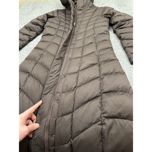 PATAGONIA Jacket Women’s Downtown Loft Parka Goose Down Puffer Hood Coat Brown S - Picture 2 of 10